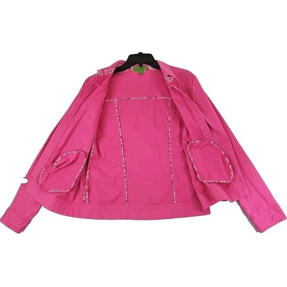 Island Republic ~Woman Size 8~ Pink Lightweight Casual Jacket/Shacket Unlined. - Picture 3 of 9